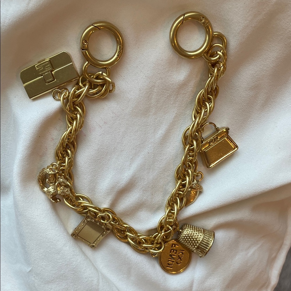 FEND STYLE Gold Charm for bag or bag handle - Designer Style Women’s Accessory